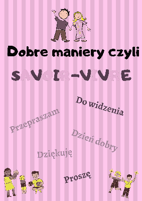 Różowa kartka z savoir vivre czyli dobrymi manierami